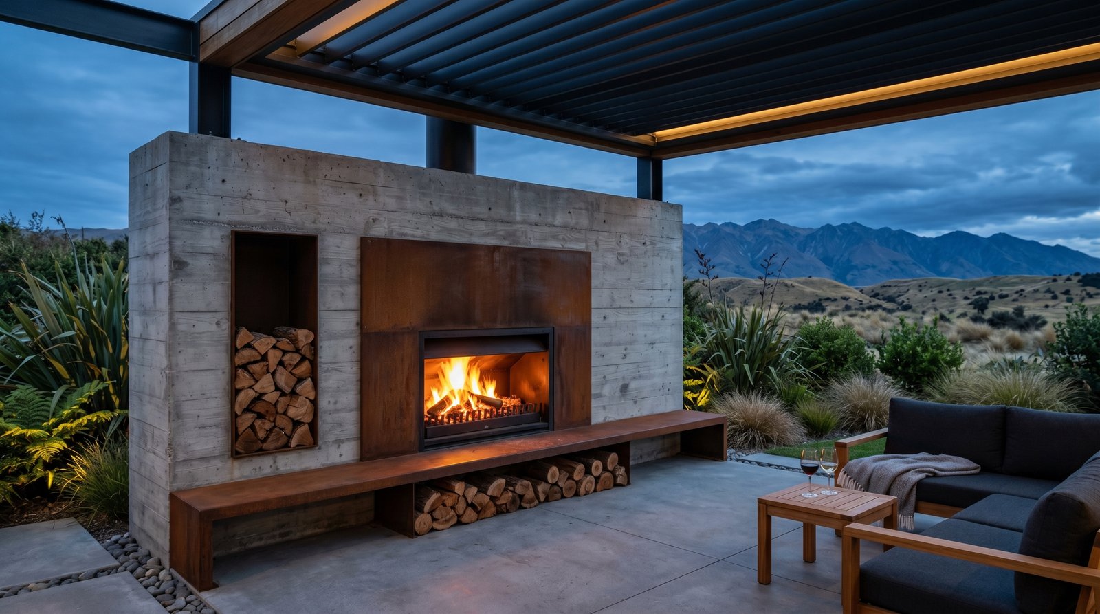 Outdoor fireplaces